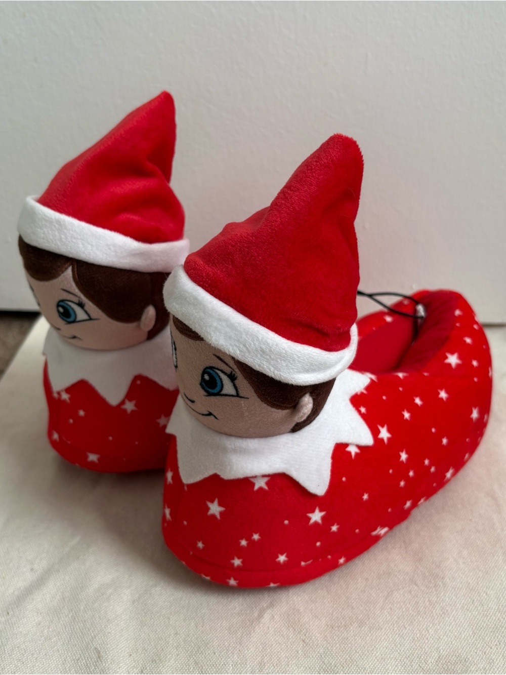 Elf on the Shelf Unisex Kids Christmas Slippers Red US 11/12 NWOT